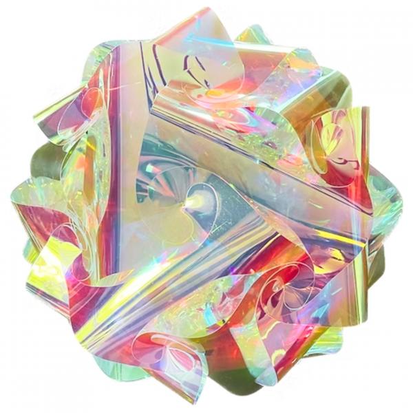 Weihnachts-LED-Kugel schillernd 30 cm