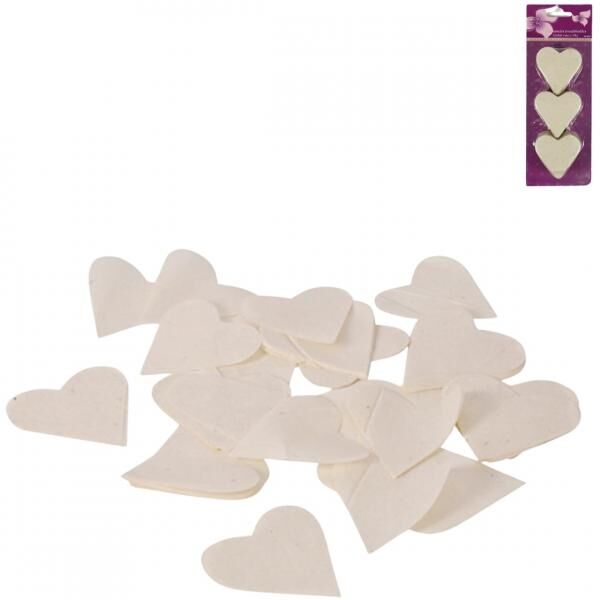 Confetti heart ivory 100 g