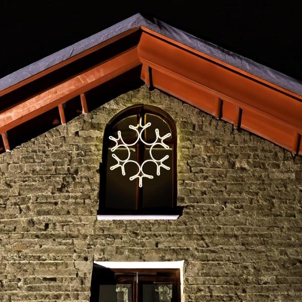 Lampe Schneeflocke LED EU Stecker 35 cm