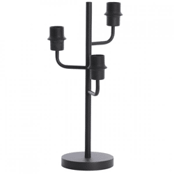 Light and living table lamp Edisa EU plug black 51 cm