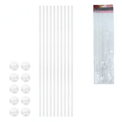 Luftballons Sticks transparent 40 cm 10 Stück