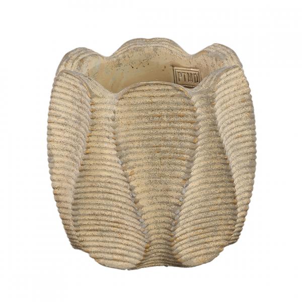 PTMD Blumentopf Waxy hoch braun 20 cm