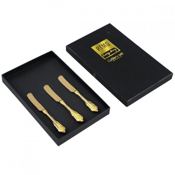 PTMD Thrust Käsemesser in Geschenkbox Gold 3er Set