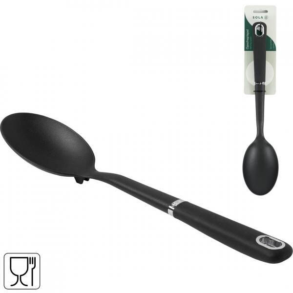 Sola serving spoon black 33 cm