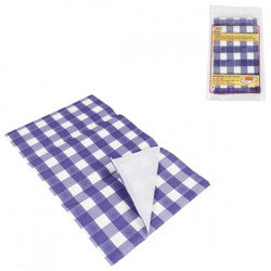 Tischtuch kariertes Papier blau 80 x 80 cm