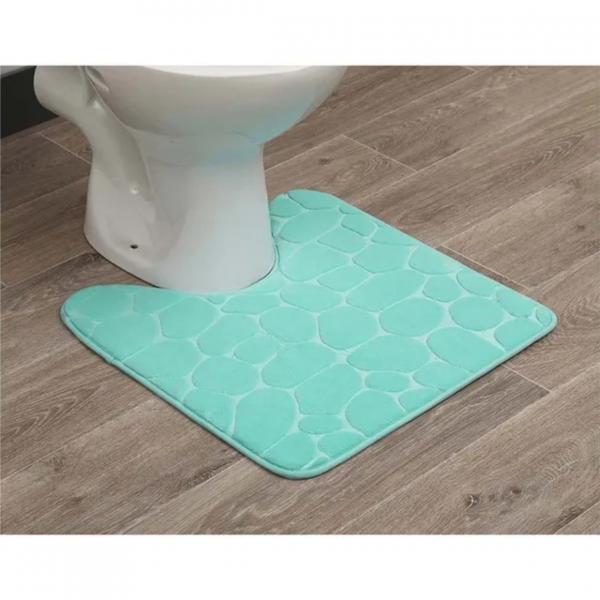Toilettenvorleger aqua Mikrofaser 50 x 50 cm