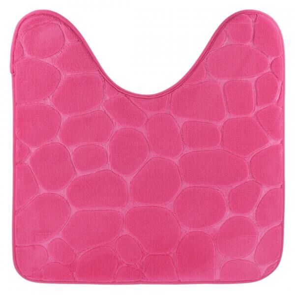 Toilettenvorleger fuchsia Mikrofaser 50 x 50 cm