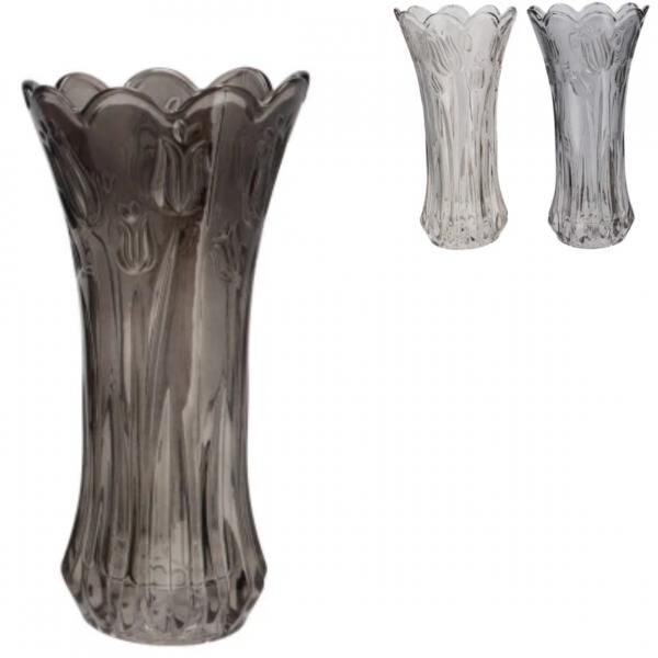 Vase Delight grau 23,5 cm 3 Stück sortiert