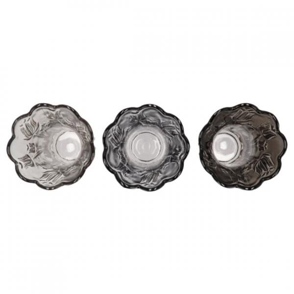 Vase Delight grau 23,5 cm 3 Stück sortiert