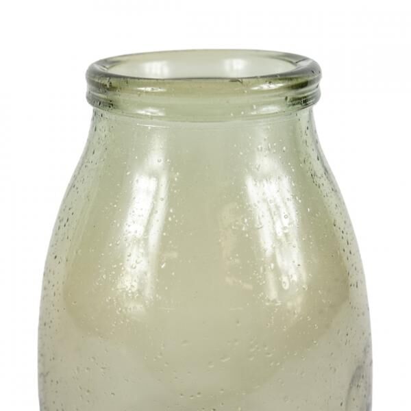 Vase recyceltes Glas beige 28 cm