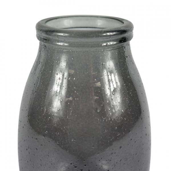Vase recyceltes Glas grau 28 cm
