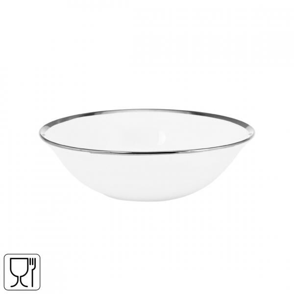 Vtwonen Schale Weiß Silber 15 cm