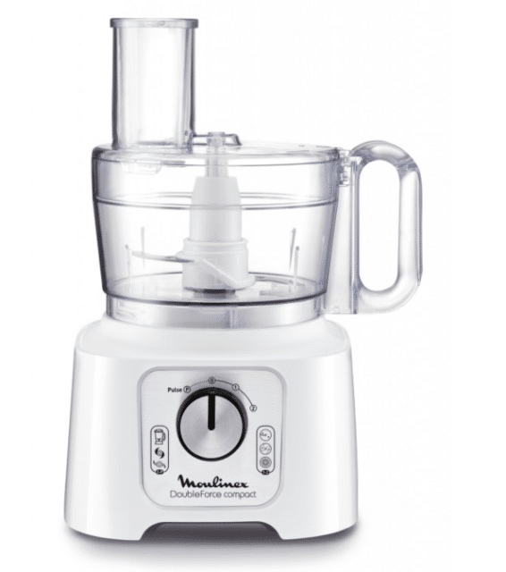 Moulinex FP544111 – Double Force Compact Küchenmaschine Weiß – Neu