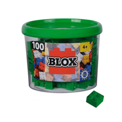 Androni - Blox 100 grüne 4er Bausteine in Dose