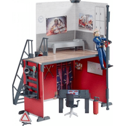 Bruder 62702 - bworld Feuerwehrstation mit Feuerwehrmann