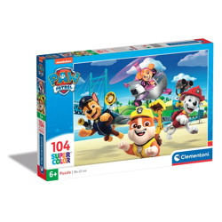 Clementoni 27265 - 104 Teile Puzzle Supercolor - Paw Patrol