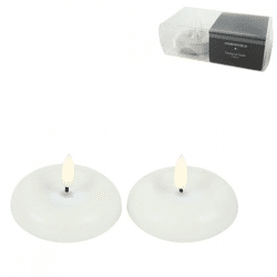 Countryfield LED Schwimmkerze Lyon Flammeneffekt weiß 7,5 cm 2er Set