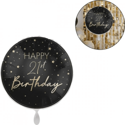 Folienballon Happy 21st Birthday 43 cm