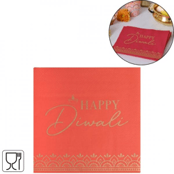 Ginger Ray Servietten Happy Diwali 16 Stück