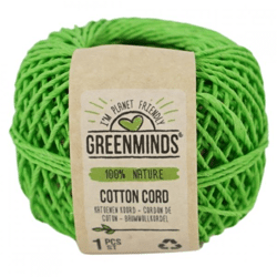 Greenminds Baumwollkordel grün 20 m