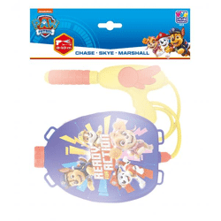 Happy People 16319 - Paw Patrol water pistol, tank as backpack