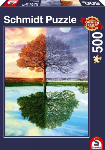 Jahreszeiten-Baum - 500 Teile Puzzle