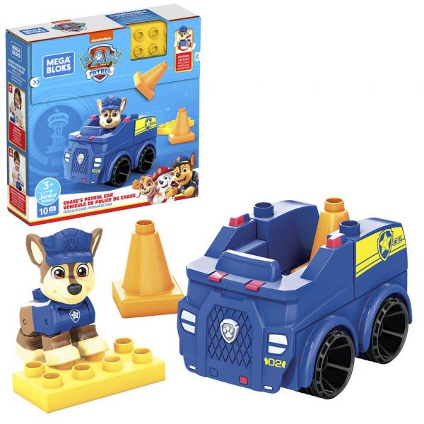 Mattel HDJ33 - Mega Blocks - Junior Builders - Paw Patrol - Chase Polizeiauto