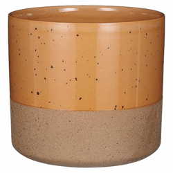 Glimmer Blumentopf Lago braun 20,5 cm