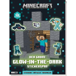 Minecraft: The great glow-in-the-dark sticker fun: stickers - puzzles - coloring