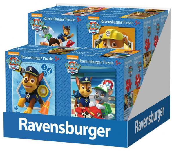 Paw Patrol - 54 Teile Minipuzzles (Verkaufsdisplay/Thekendisplay 12 Puzzle)