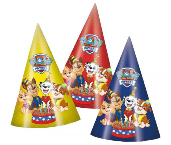 Paw Patrol - Partyh&uuml;te - 3-fach sortiert - 15 cm