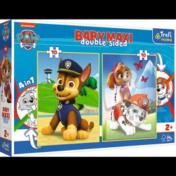 PAW Patrol - Primo Baby MAXI Puzzle + Malvorlage 2 x 10 Teile