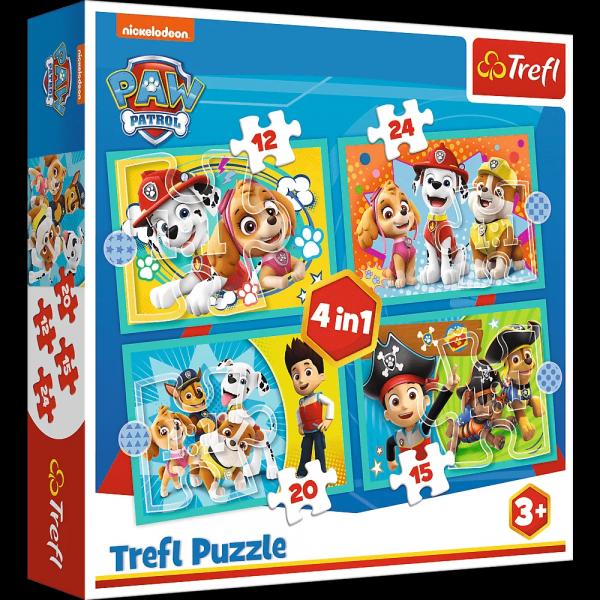 PAW Patrol - Puzzle 4in1 12- 24 Teile