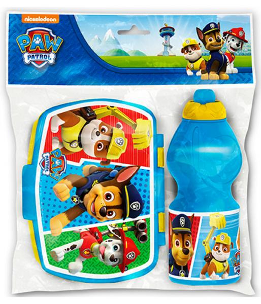Paw Patrol - Set: Snack box + drinking bottle (400 ml)