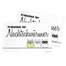 Platzset - Eule Nachtschwärmer - 2er Set 43x29cm