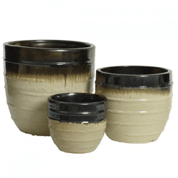 (R) Decoris flowerpot Dante outdoor 36 cm set of 3