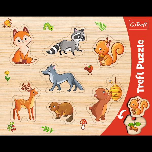 Waldbewohner - Rahmen-Puzzle 7 Teile