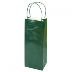 Wijntas met hengsel groen 32 cm