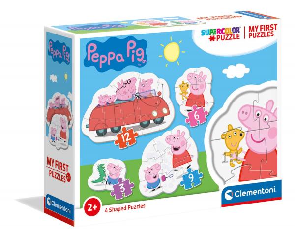 Clementoni 20829 - My First Puzzles 3+6+9+12 Teile - Peppa Pig