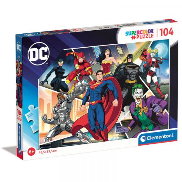 Clementoni 25722 - 104 piece jigsaw puzzle - Supercolor - DC Comics