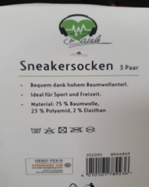 Damen Sneaker Socken by Sarah Lombardi