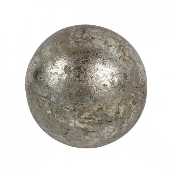 Decoration ball metallic gray 12 cm