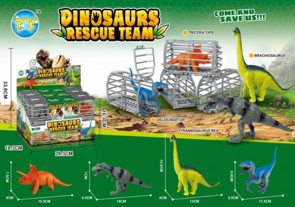 Dinosaurier im K&auml;fig Dinosaurus Rescue Team
