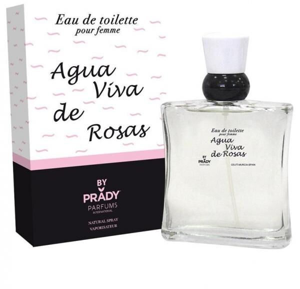 Eau de Toilette for woman 100ml agua viva de rosas - Prady