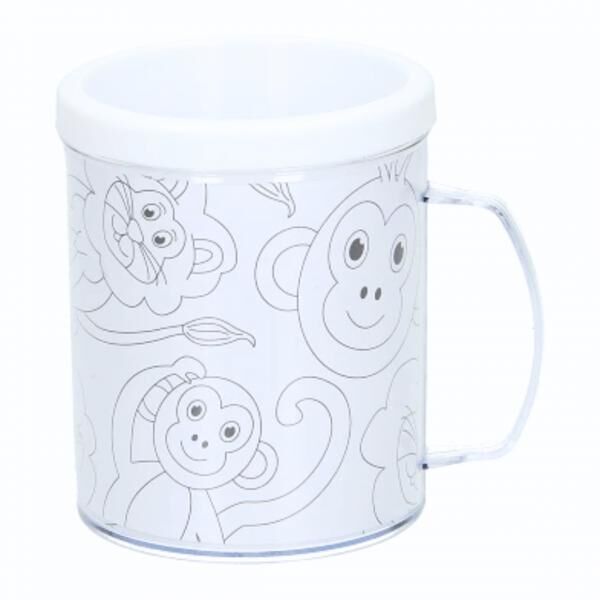 Färbe deine eigene Tasse Tiere 250 ml