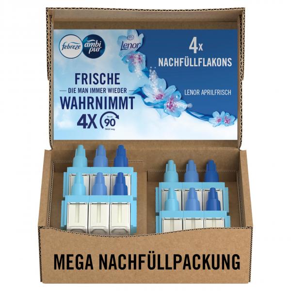 Febreze 3Volution Duftstecker Nachfüller Aprilfrisch 4 Stück