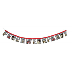 Feuerwehr - 1 Party-Girlande - 160 cm