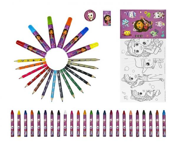 Gabby's Dollhouse - Malkoffer, 51-teilig