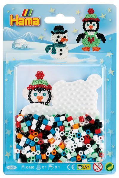 Hama 4109 - B&uuml;gelperlen-Set, Schneemann & Pinguin