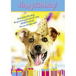 Centerpieces - XXL birthday cards dog